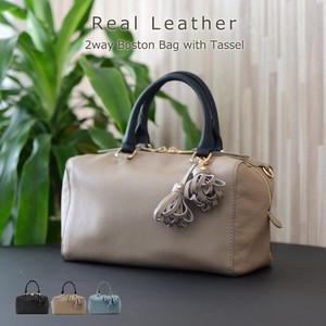 Duffle Bag Cattle Leather Top 2Way Leather