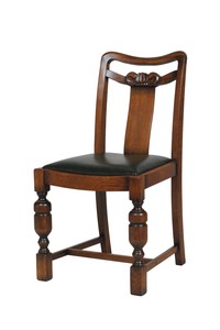 オーク　英型食卓用合皮張椅子