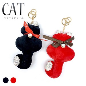 Outlet Plush Toy Charm cat Glitter Glitter Key Ring Bag Charm Present