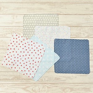 纱布手帕 5件每组 日本制造