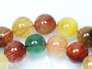 ☆高品質☆【ブレスレット】福禄寿ルチルクォーツ (3A) (約11.5〜12mm) 【天然石】