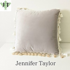 Jennifer Taylor ジェニファーテイラー☆クッション・40cm Velours NGB ベロア