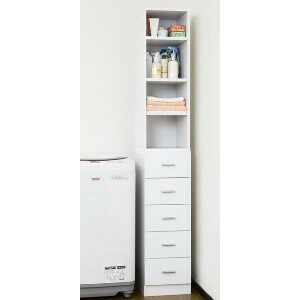 鏡面すきま収納 タオルストッカーW25