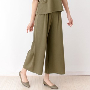 Cropped Pant Bottoms Wide Pants Ladies