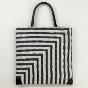 Tote Bag Lightweight Stripe Linen L size Made in Japan