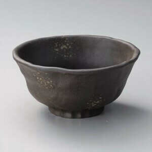 炭化土変型5.5丼【日本製　陶器】
