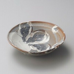 鼠志野カブ平鉢【日本製　陶器】