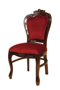 Mahogany Dining Chair Red