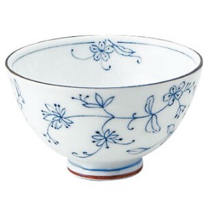 線唐草葵型茶碗　11×6.5cm