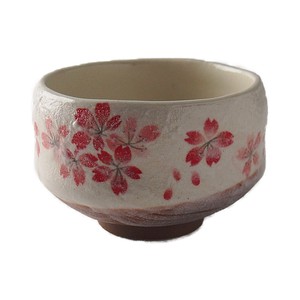 Heian Sakura Red Mini Japanese Tea Cup Mino Ware Made in Japan