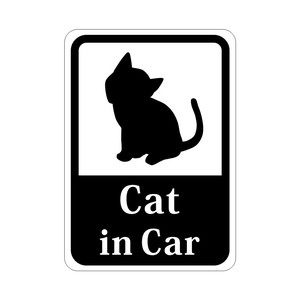 Cat in Car 「子猫」 車用ステッカー