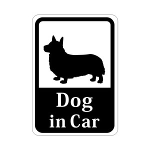 Dog in Car 「コーギー」 車用ステッカー