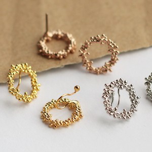 Clip-On Earrings Earrings Wreath Jewelry Made in Japan