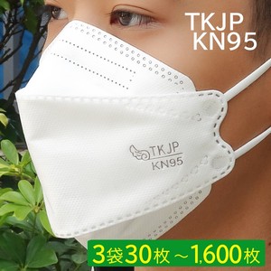 【K08】 tkjp リーフ型 KN95 マスク 全4色 カラー KF94 N95と同等