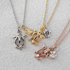 银链（银坠） 坠饰/吊坠 海龟 项链 宝石 日本制造