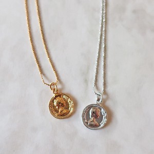 Gold Chain Necklace Pendant Jewelry coin Made in Japan
