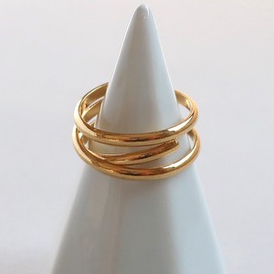 Gold-Based Ring Nickel-Free Layering Rings Jewelry Simple Made in Japan