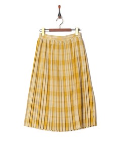 Skirt Pleats Skirt Yarn-dyed Checked Pattern