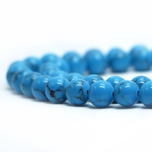 Light Turquoise Blue 8mm Natural stone Beads Power Stone Single cat