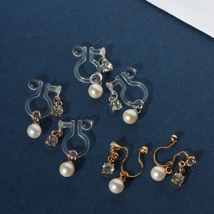 金耳夹 宝石 珍珠 正装 日本制造