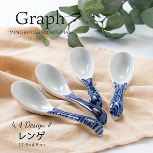 Graph China Spoon Made in Japan Mino Ware Plates Original