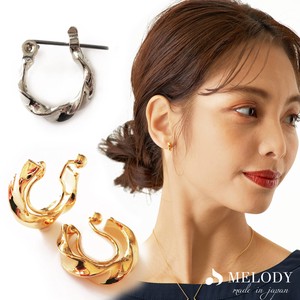 Clip-On Earring Gold Post Simple Made in Japan