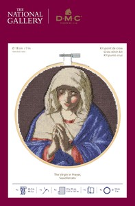 刺しゅうキット 「The Virgin in Preyer」　ジョバンニ・バッティスタ・サルヴィ「祈りのマドンナ」
