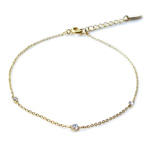 Gemstone Bracelet Rhinestone Jewelry 3 tablets Made in Japan