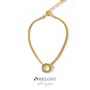 Gemstone Bracelet Rhinestone Rings Jewelry Bangle Made in Japan