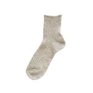 Mino washi Crew Socks Rib Socks Ladies' Men's Short Length Made in Japan