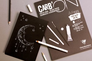 【クレールフォンテーヌ】CARB'ON カーボン　画用紙パッド
