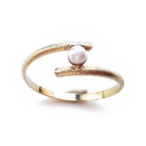 Plain Ring Pearl Nickel-Free Rings Jewelry Ladies Made in Japan