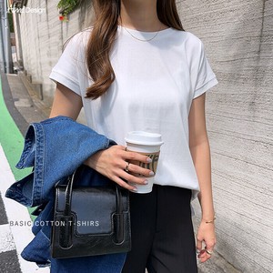 コットン天竺 フレンチスリーブ Tシャツ