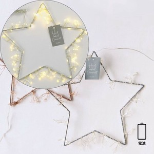LEDライト　ハンギングワイヤースター ／電池 クリスマス