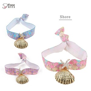 Hair Ties Shell Summer Starfish Mermaid