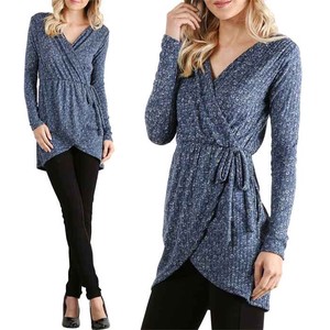 Sweater/Knitwear Long Sleeves V-Neck Tops
