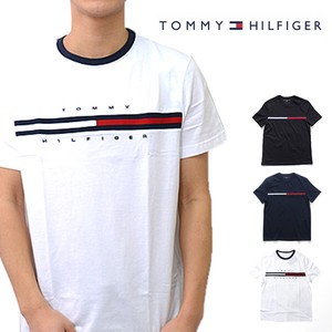 トミーヒルフィガー【TOMMY HILFIGER】(7849807) ライン フラッグ ロゴ Tシャツ 半袖  メンズ レディース