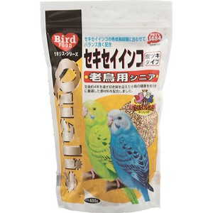 [ペッズイシバシ] クオリス セキセイインコ 老鳥用 (皮付タイプ) 400g
