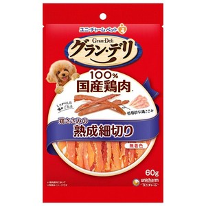 ［ユニ・チャーム］グラン・デリ おやつ 鶏ささみの熟成細切り 60g