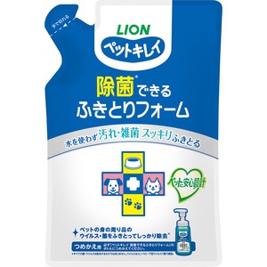 [ライオン] ペットキレイ除菌できる ふきとりフォームつめかえ用 200ml