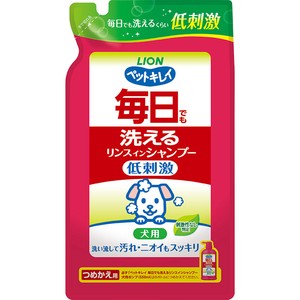 [ライオン] ペットキレイ 毎日でも洗えるリンスインシャンプー愛犬用 つめかえ用 400ml