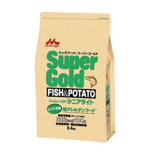 [森乳サンワールド] スーパーゴールド フィッシュアンドポテト シニアライト 2.4kg【4月特価品】
