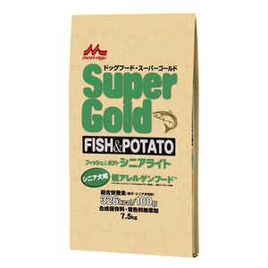 [森乳サンワールド] スーパーゴールド フィッシュアンドポテト シニアライト 7.5kg【4月特価品】