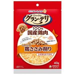 ［ユニ・チャーム］グラン・デリ おやつ ふわふわ鶏ささみ削り 鶏ささみ 40g