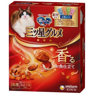 [ユニ・チャーム] 銀のスプーン 三ツ星グルメ 4種の素材入りアソート素材入り お魚レシピ 200g