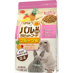 [日本ペットフード] パルone ラビットフード フルーツ味 600g 小動物フード ウサギフード