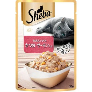 ［マース］シーバ リッチ お魚ミックス かつお・サーモン入り 35g