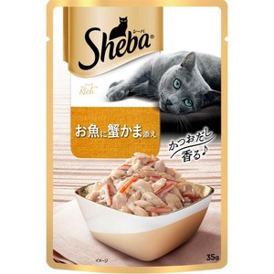 ［マース］シーバ リッチ お魚に蟹かま添え 35g