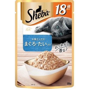 ［マース］シーバ リッチ 18歳以上 お魚ミックス まぐろ・たい入り 35g
