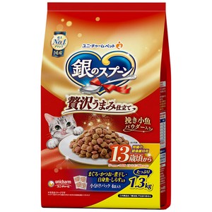 [ユニチャーム]銀のスプーン 贅沢うまみ仕立て 腎臓の健康維持用13歳 1.3kg